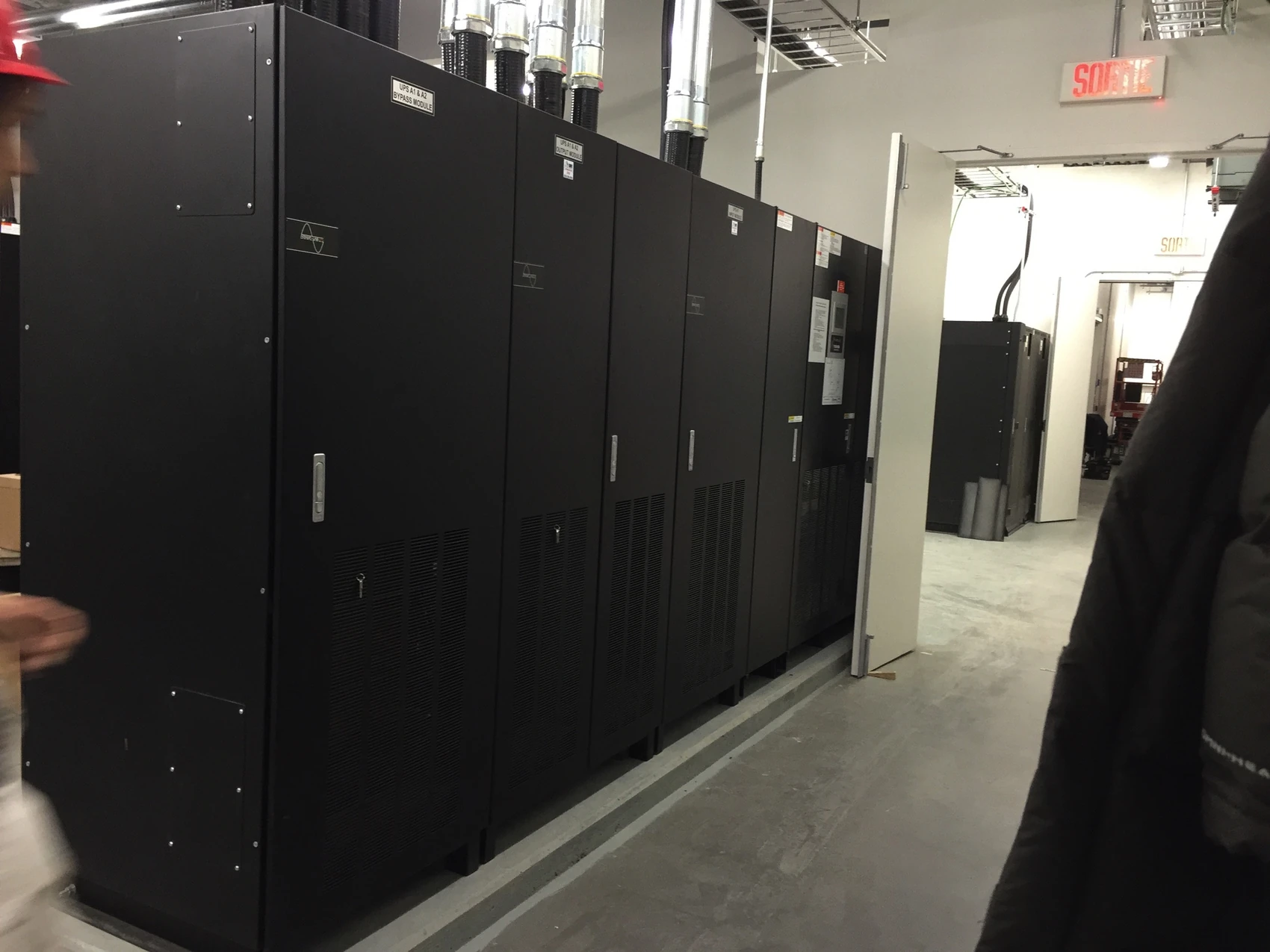 Installed power cabinets